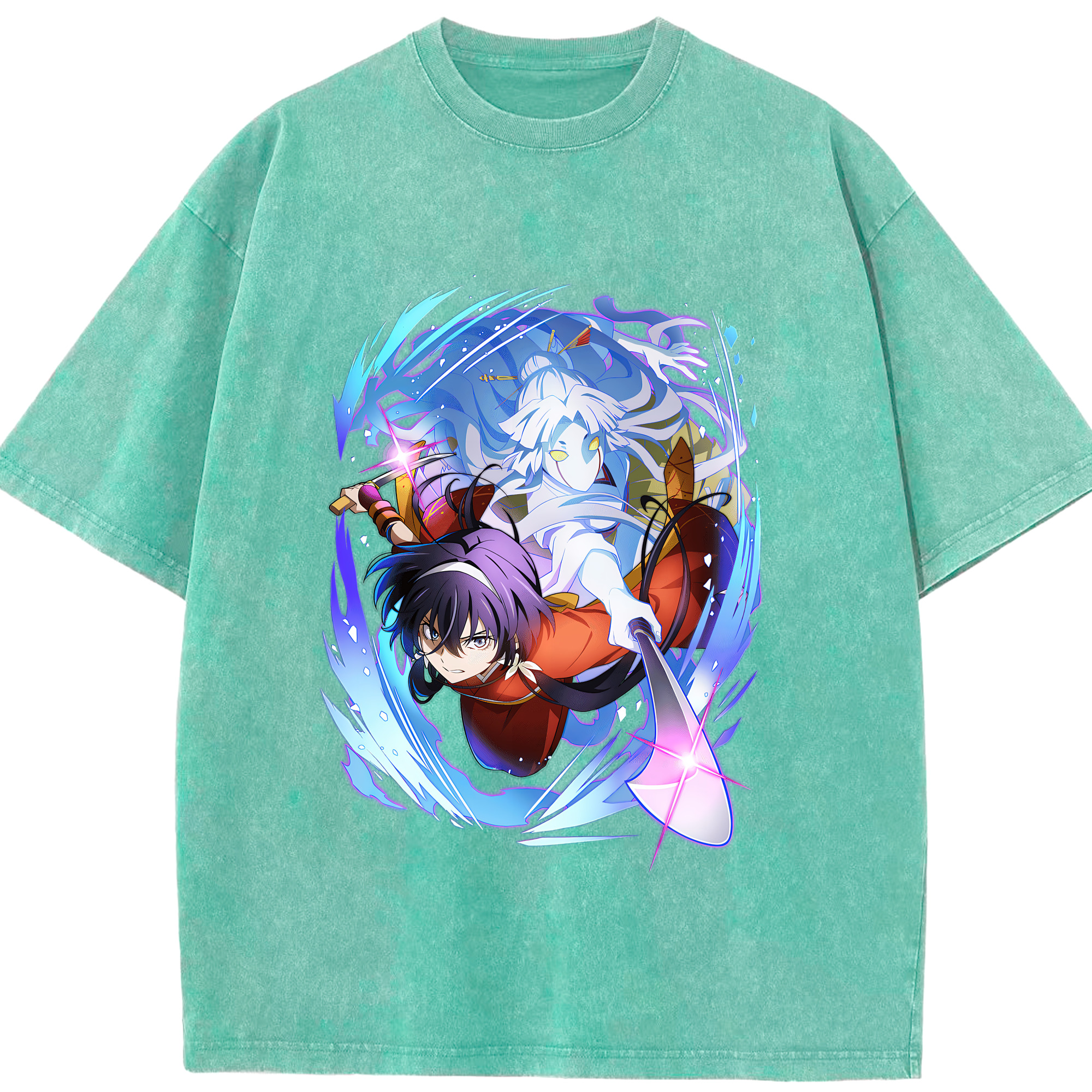 （画像用） 文豪ストレイドッグス Bungo Stray Dogs 綿100% ヴィンテージ風 半袖Tシャツ（フロントプリント）